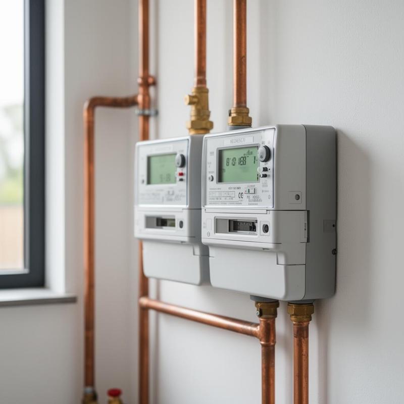 Compteurs intelligents électricité et gaz d'un foyer belge moderne
